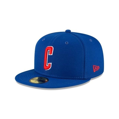 Sapca New Era Chicago Cubs MLB Ligature 59FIFTY Fitted - Albastri